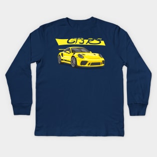 car gt3 rs 911 yellow edition Kids Long Sleeve T-Shirt